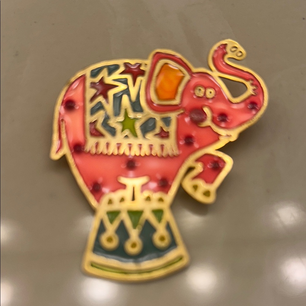 Pink Elephant Enamel Pin - Colorful Women’s Accessory